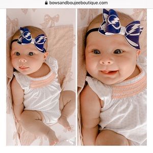 Tampa Bay Lightning Baby Bow
